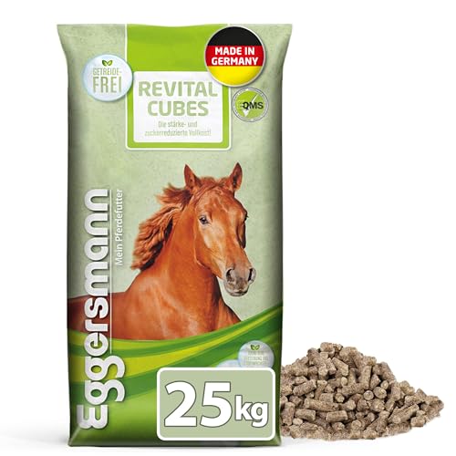 Eggersmann ReVital Cubes – Stärkereduziertes Pferdefutter Getreidefrei für Stoffwechselprobleme und Cushing