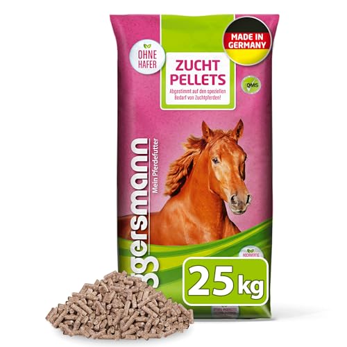 Eggersmann Mein Pferdefutter Zucht Pellets 25 kg – Haferfreies Ergänzungsfutter für Stuten, Hengste & Jungpferde
