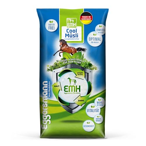 Eggersmann EMH Cool Müsli – Eiweißreduziertes Pferdemüsli Haferfrei – Zusatzfutter für Pferde und Ponys