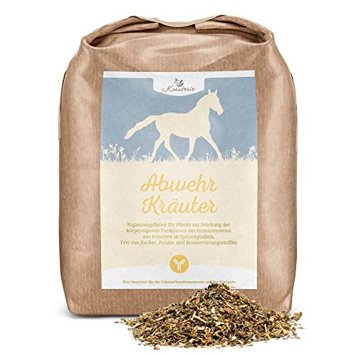 Krauterie Abwehr Kräuter für Pferde in Spitzenqualität fürs Immunsystem - Artgerechtes Ergänzungsfutter aus Pferdekräutern